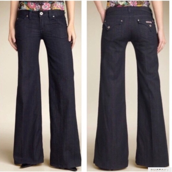 hudson wide leg trouser jeans